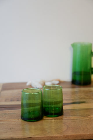 Verre Beldi Vert PM - Lot de 2