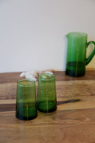 Verre Beldi Vert GM - Lot de 2